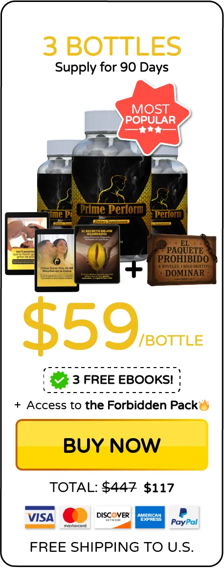 Prime Perform™ 3 bottles pricing
